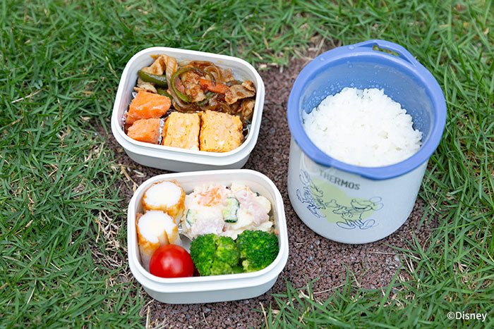 スカッシュ選手のシニア英美里(えみり)さんのお弁当の写真