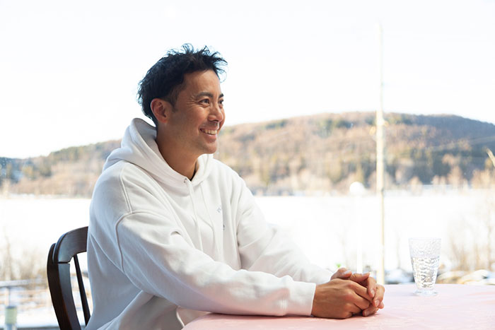 アルペンスキー選手の福井丈（じょう）さんの父・五大（ごだい）さんの写真