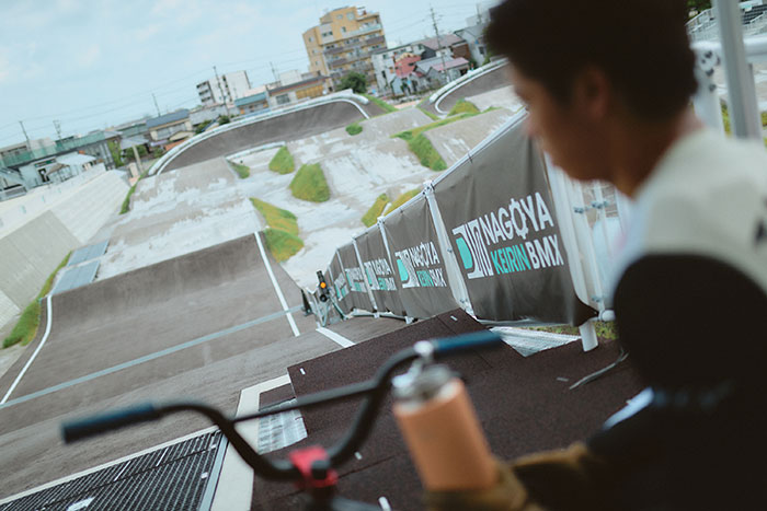 BMXレーシング選手の高崎成琉(なる)さんが練習しているコースの写真