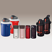 stainless steel vacuum insulated bottles, mugs, cooler jugs, hydration bottles