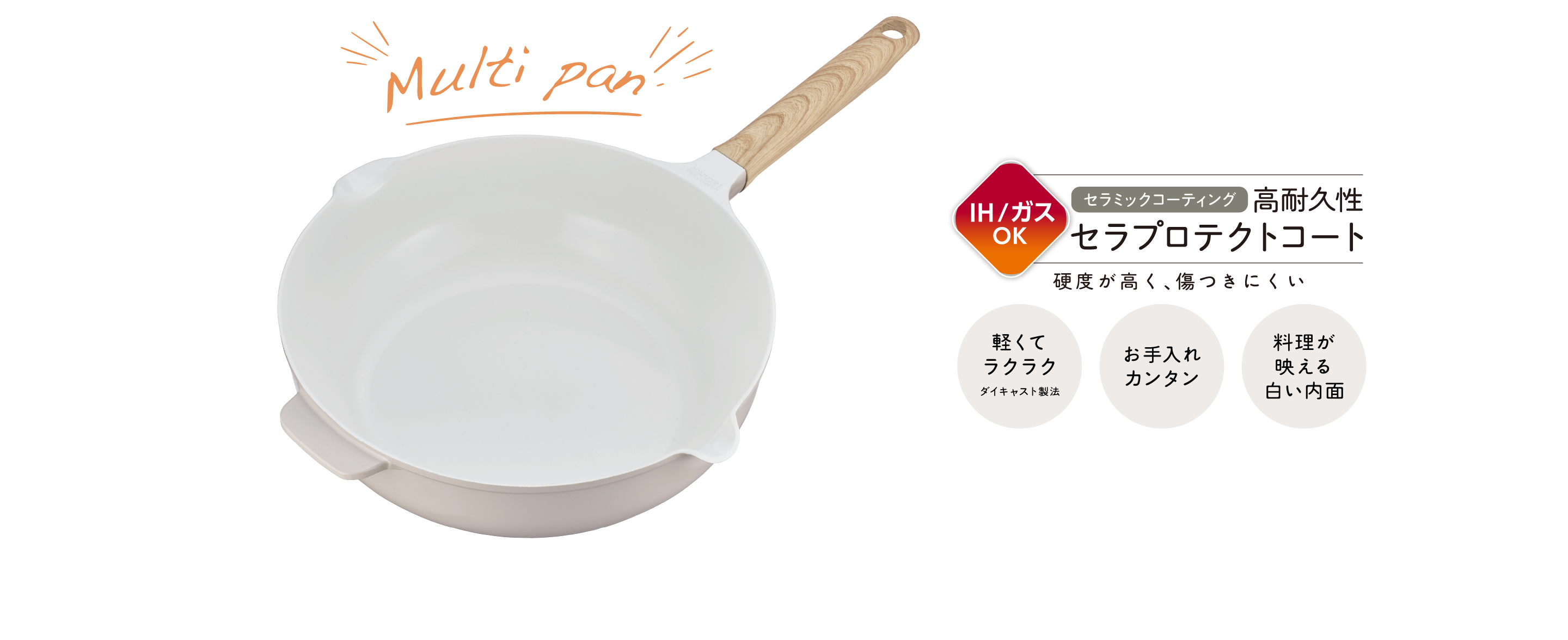 セラプロテクトシリーズフライパンの画像