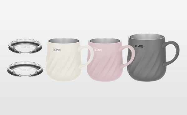 丸みを帯びた可愛らしいフォルムと凹凸感のあるデザインが特長のマグカップ『真空断熱マグカップ（JTD-350/450）』8月21日新発売