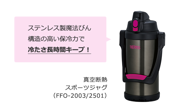 サーモス 真空断熱スポーツジャグ Ffo 03 2501 サーモス スポーツジャグ Fpg 1903 17年3月1日新発売 Product ニュース 17年 サーモス 魔法びんのパイオニア