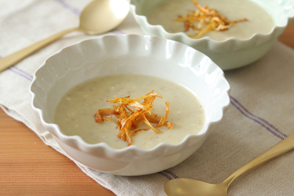 ごぼうとじゃがいもの豆乳塩麹ポタージュ画像