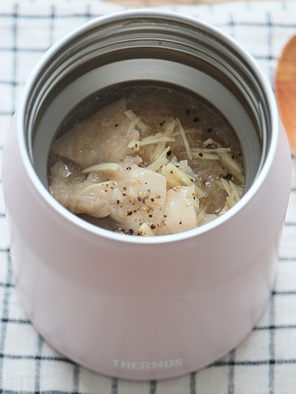 【10分で薬膳スープ】豚肉とれんこんのしょうがとろみスープ