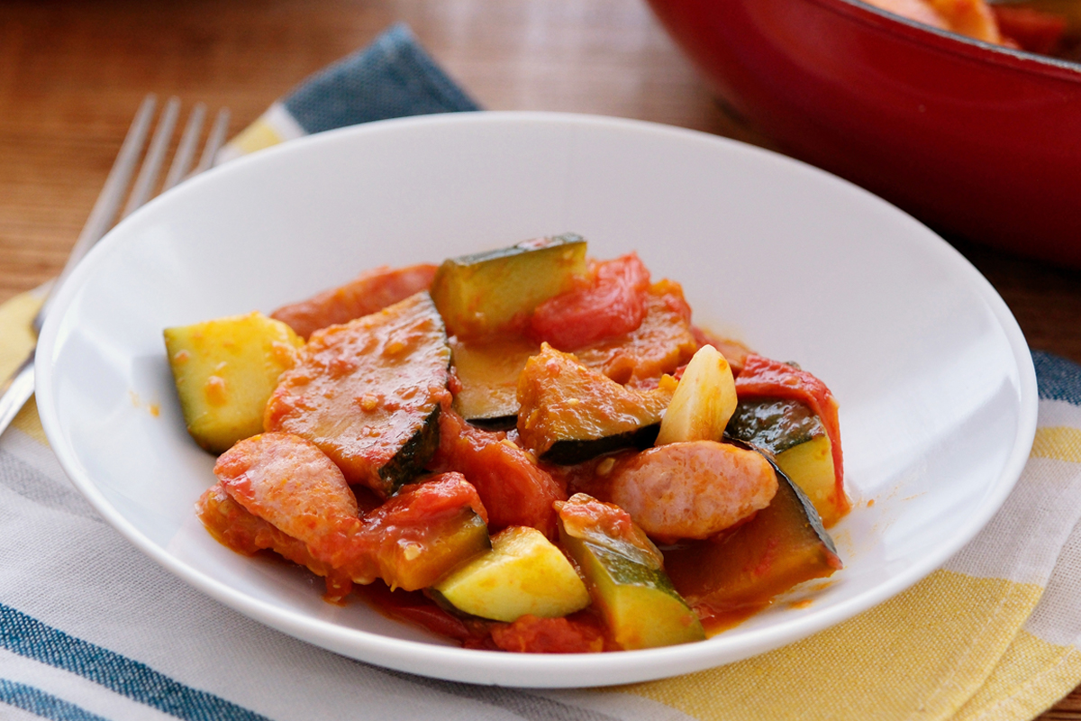 夏野菜の蒸しラタトゥイユ