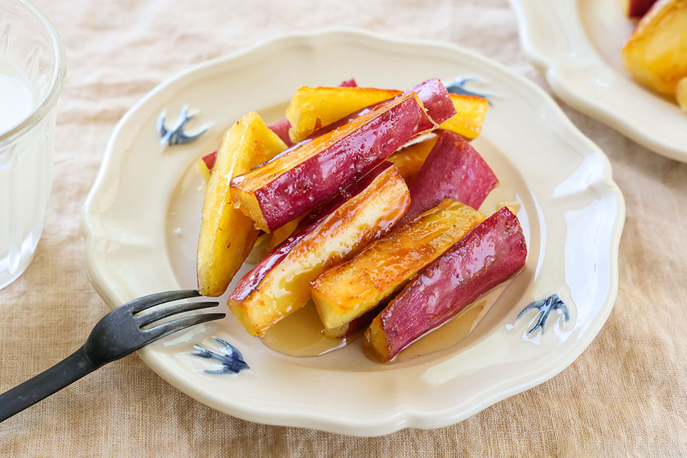 さつまいものハニーバターソテーの盛り付け写真