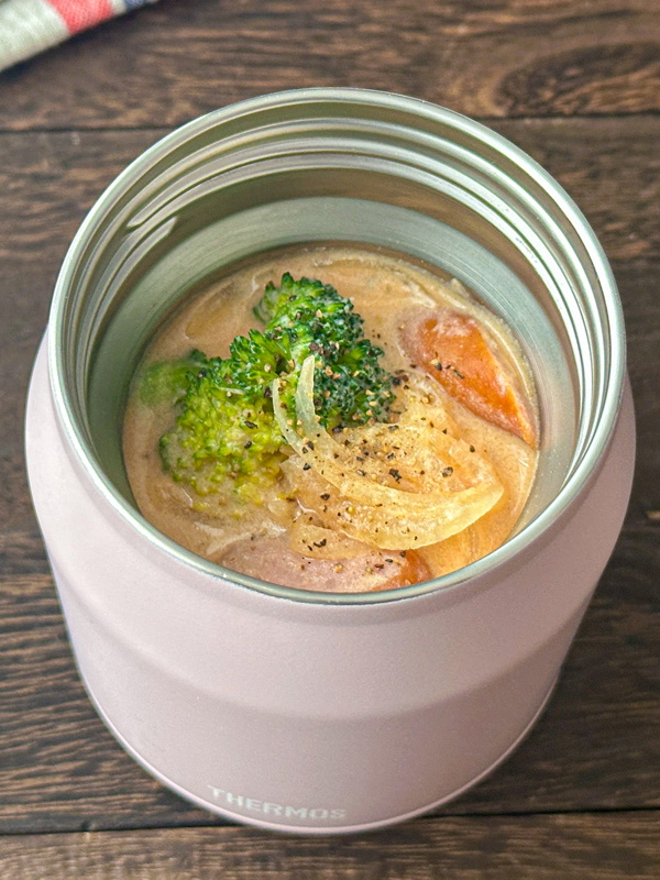 ブロッコリーとウインナーのトマクリスープ