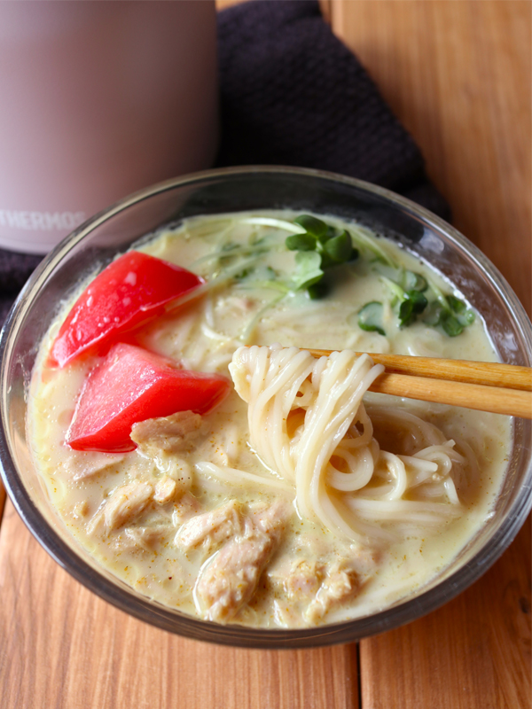 10分で完成！冷やし豆乳カレーそうめん