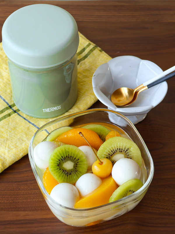 簡単！おいしく栄養チャージ！ミルク寒天フルーツポンチ