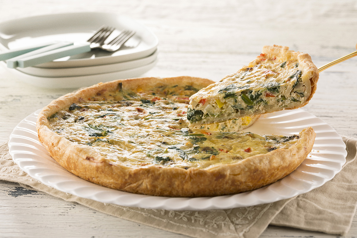 ツナと豆腐のキッシュの出来上がり写真