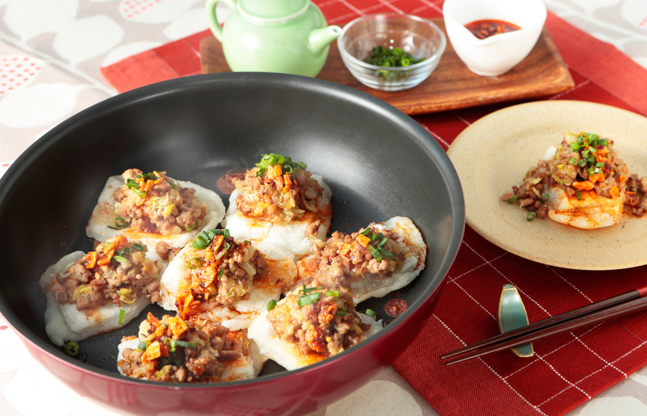 ライスペーパーぐるぐるソーセージの完成イメージ