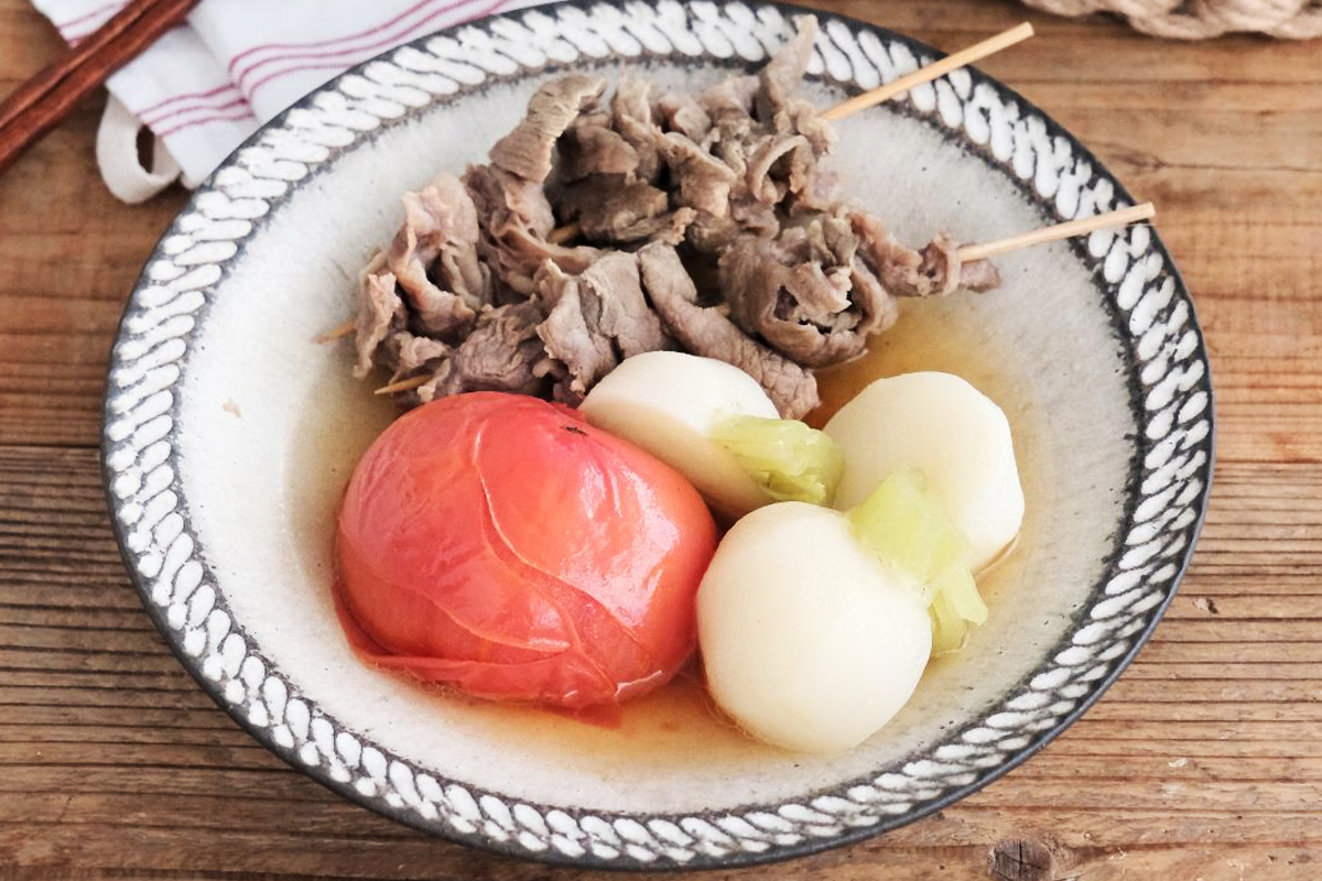 ぷるぷる牛すじとトマトの関西風おでん