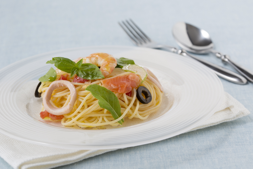 魚介の冷製パスタ