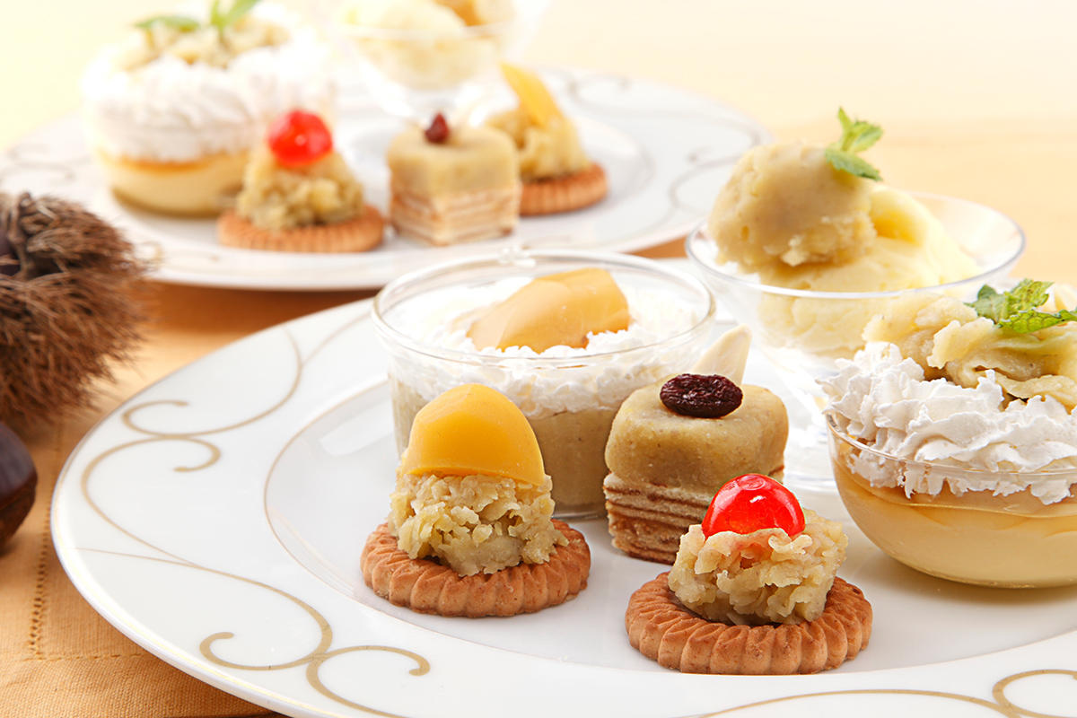 栗ペーストのプチフルール