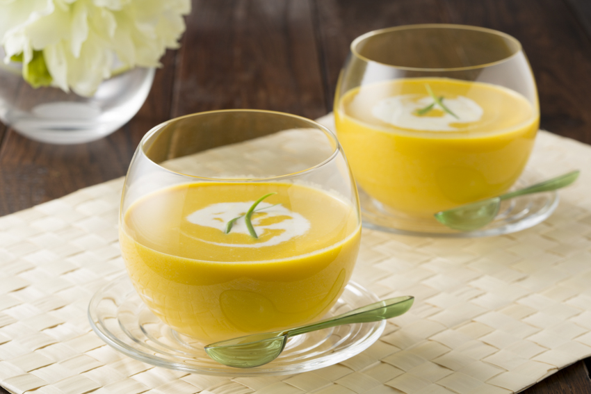 スパイシーなカボチャのスープのレシピ