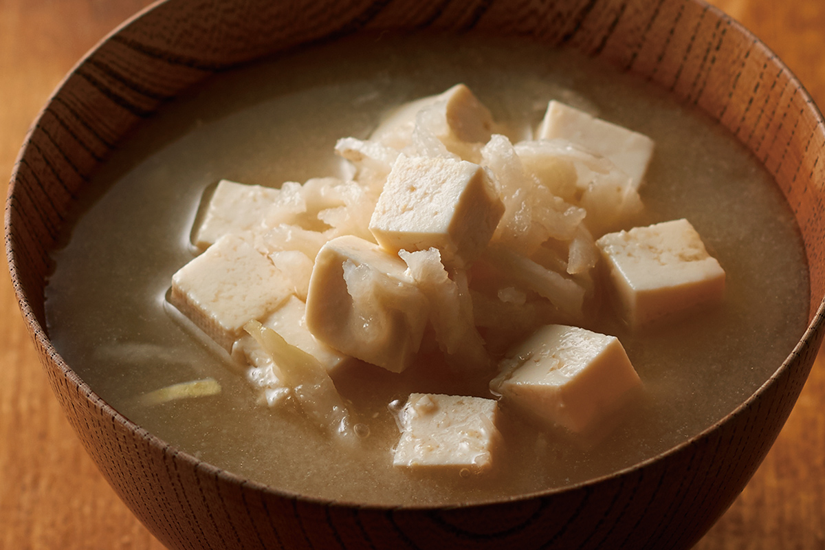 切り干し大根とお豆腐のみそ汁 テーブルスープジャーレシピ レシピ サーモス 魔法びんのパイオニア