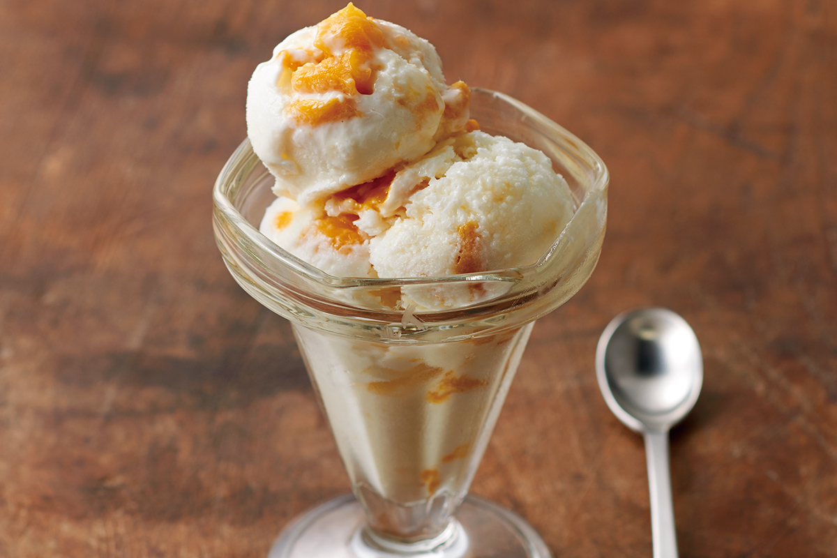 マンゴーヨーグルトアイスクリーム アイスクリームメーカーレシピ レシピ サーモス 魔法びんのパイオニア