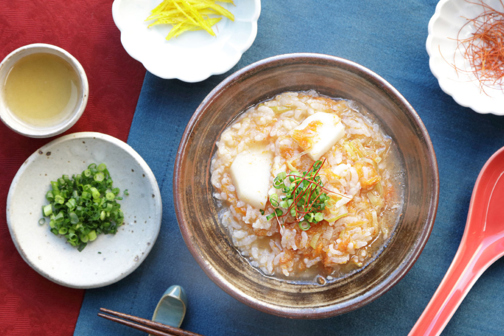 里芋とおろし人参の薬膳風粥 シャトルシェフレシピ レシピ サーモス 魔法びんのパイオニア