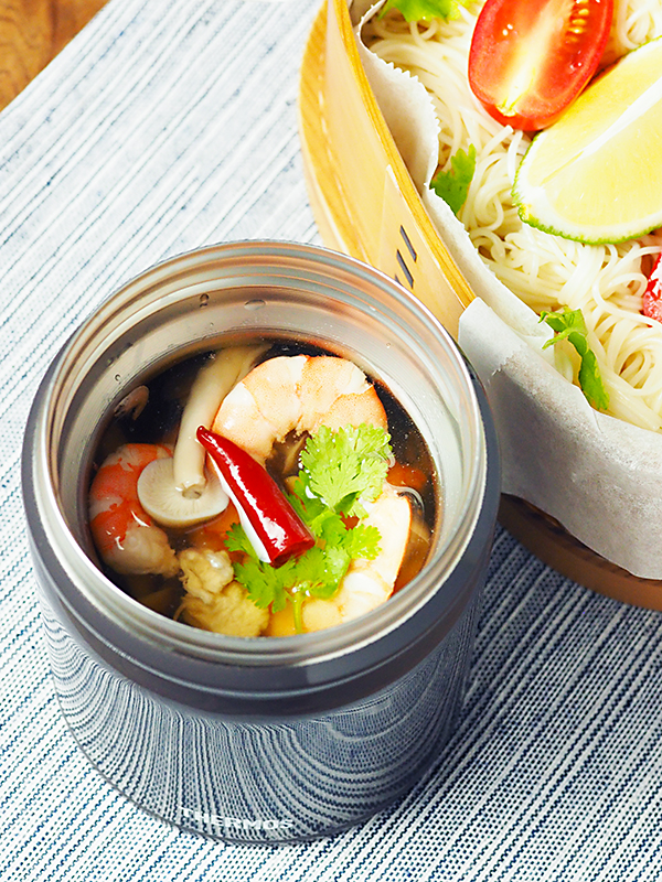 トムヤンクン風スープそうめん | スープジャーレシピ | レシピ | サーモス