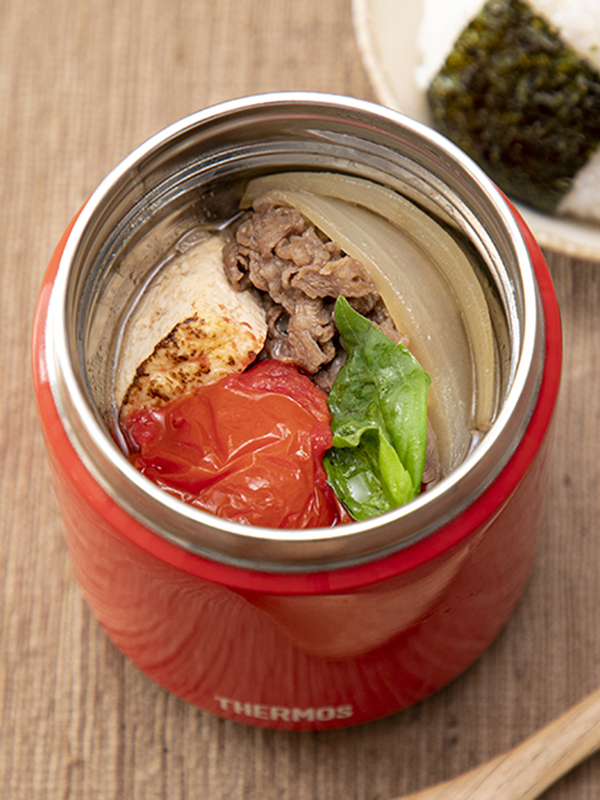 トマトすき焼き スープジャーレシピ レシピ サーモス 魔法びんのパイオニア