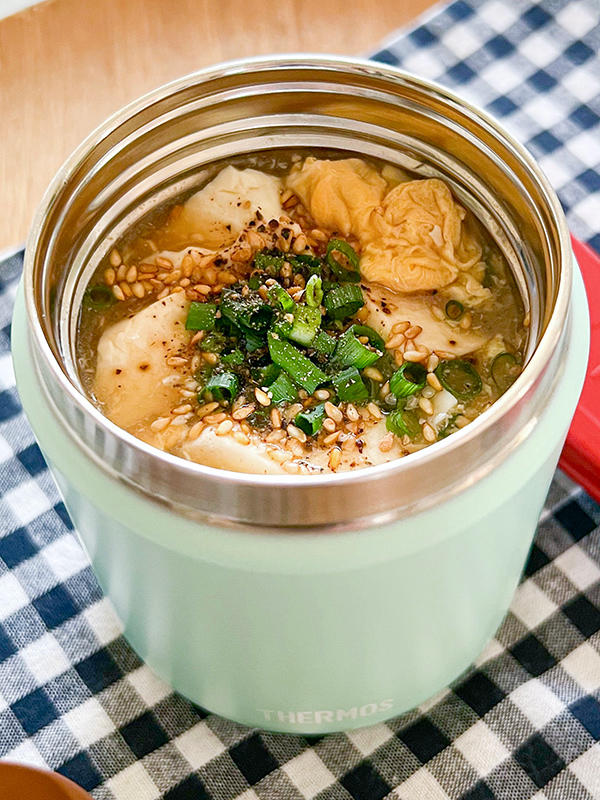 豆腐と卵のとろみ中華スープ | スープジャーレシピ | レシピ | サーモス