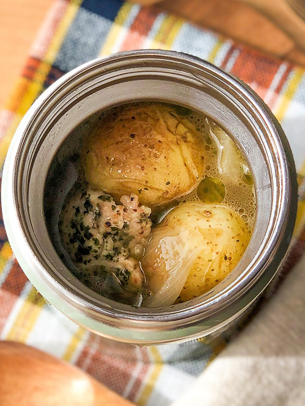 新じゃがと鶏肉のバターレモンスープ | スープジャーレシピ | レシピ