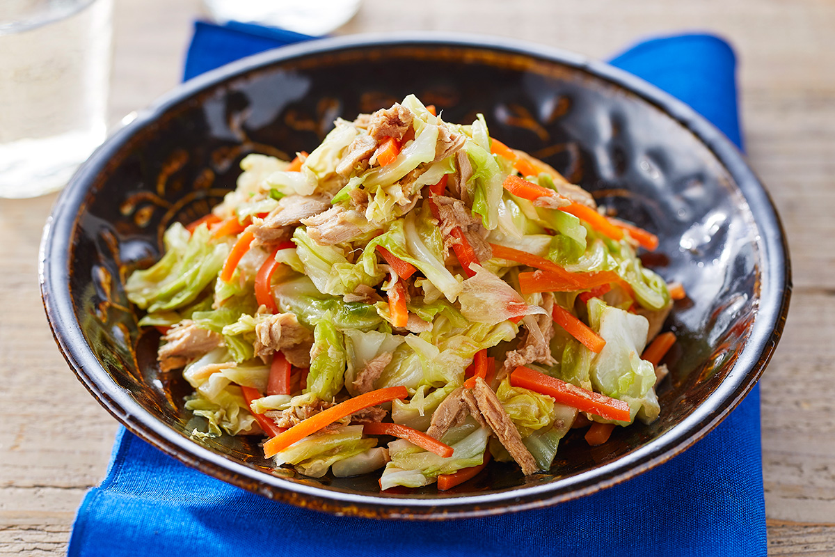 レンチン無限キャベツ | Myフードコンテナ－で作る「保存調理」レシピ