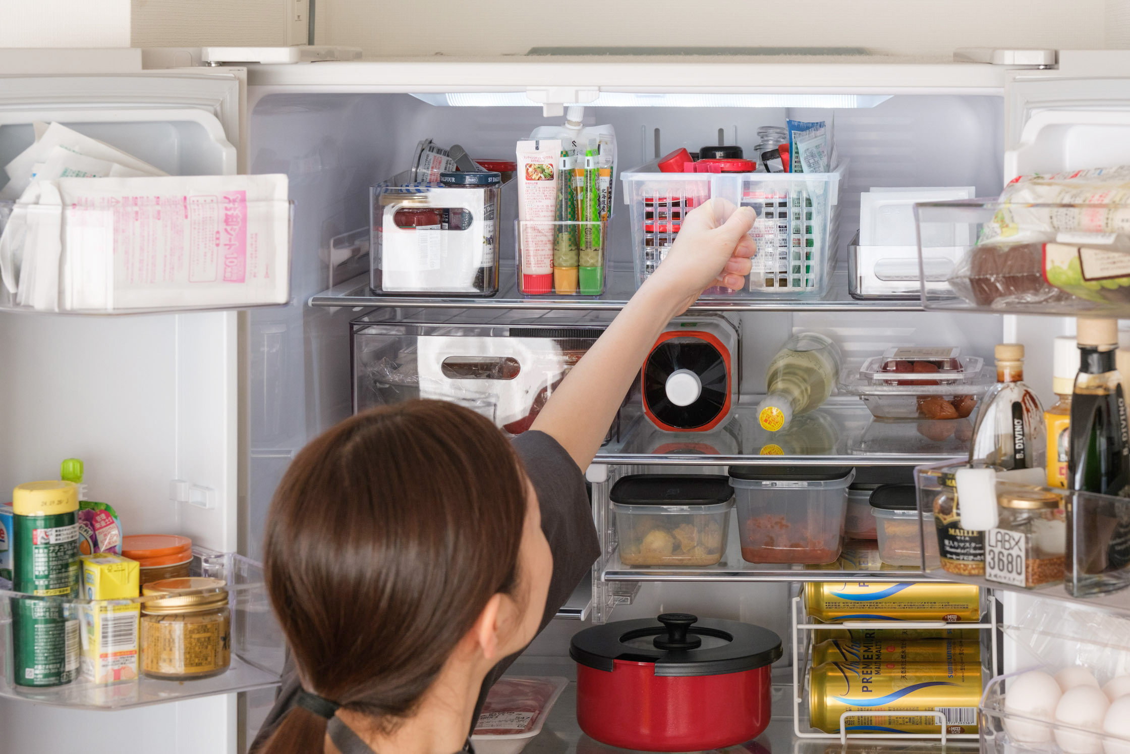 冷蔵庫上段アップ