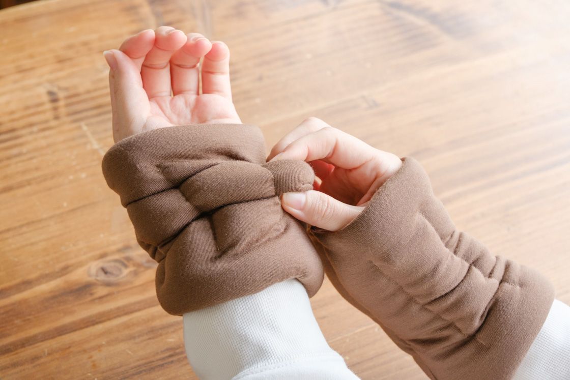 触り心地確認シーン