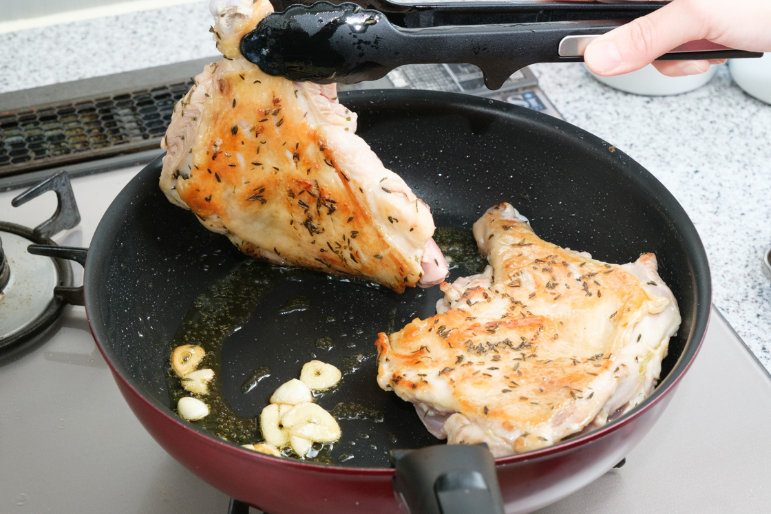 チキン調理工程2