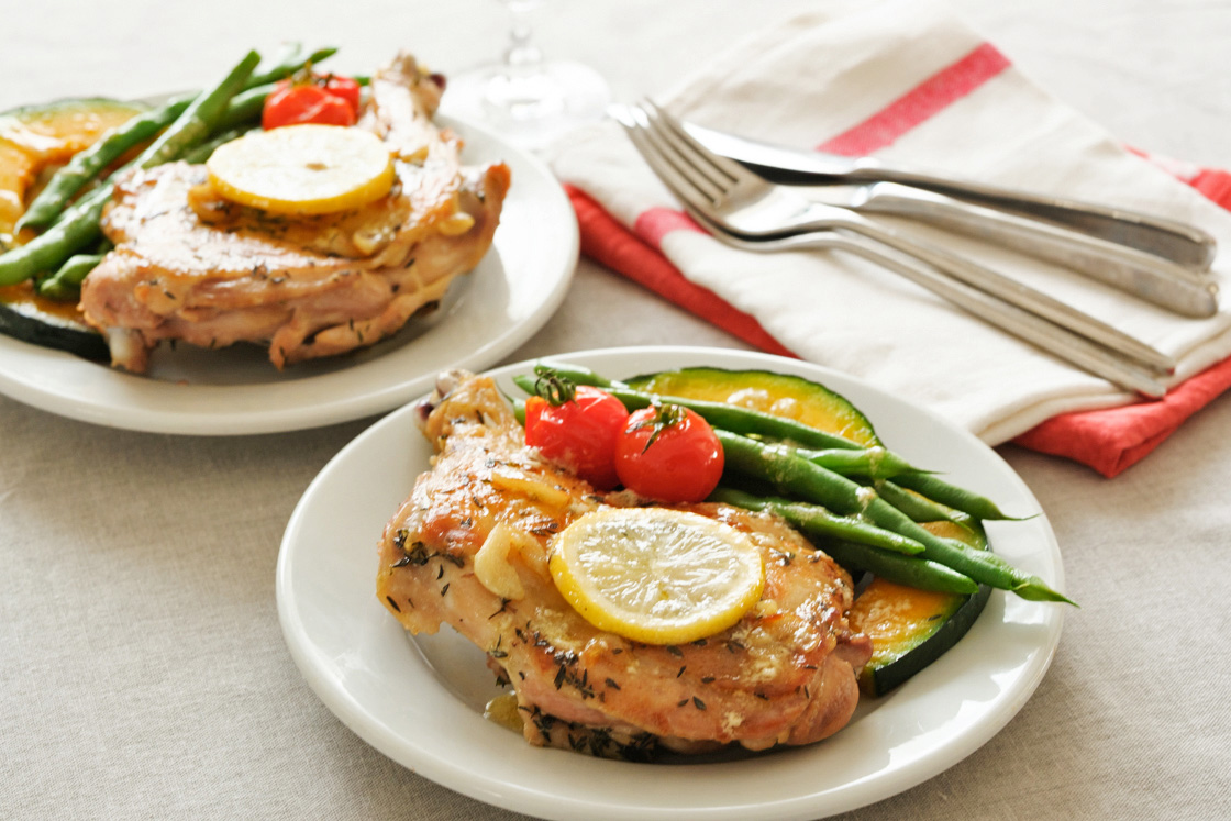 ローストチキン＋アレンジソースの完成写真