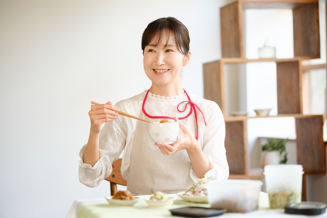 ここえみさん試食シーン