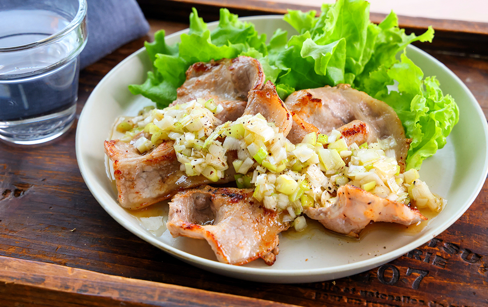 豚肉のねぎ塩だれ