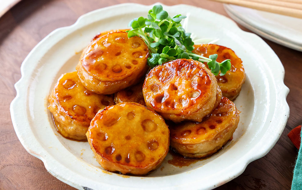 れんこんのはさみ焼き